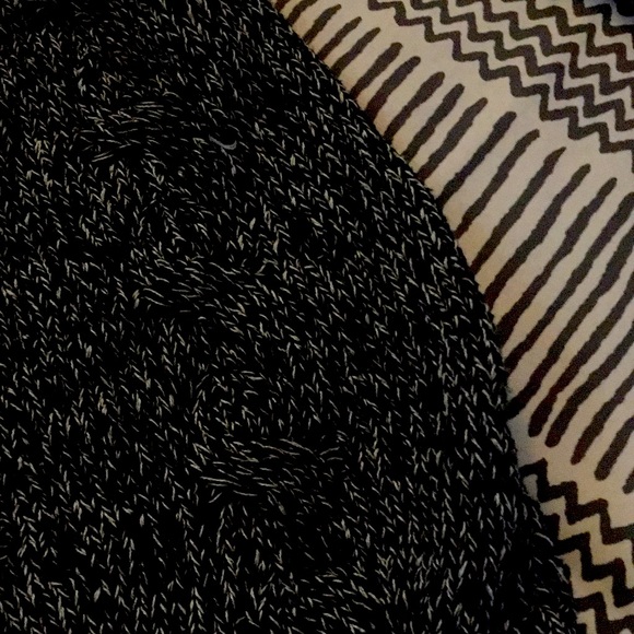 Heavy black and white open cardigan - Picture 3 of 6